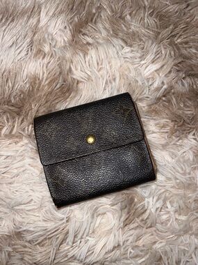 Louis Vuitton Monogram Canvas Snap Wallet in Dark Brown